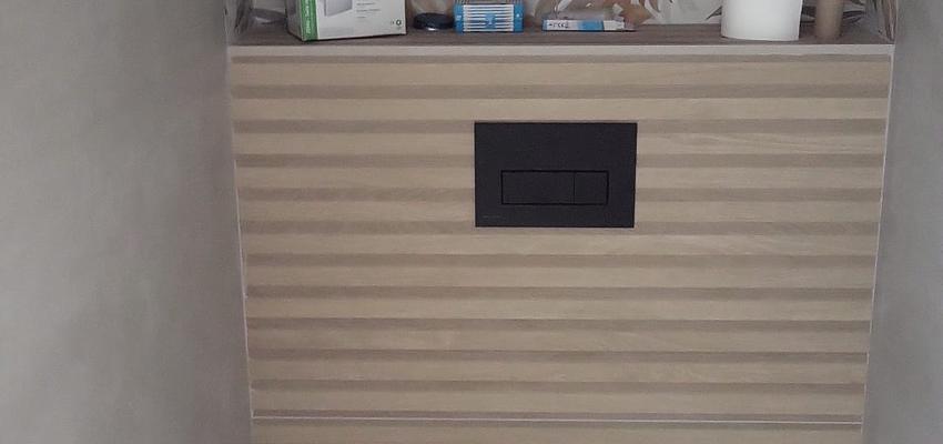 Baño Estilo contemporaneo Color crema, beige, negro  diseñado por David Ripoll Fernandez | Reformista, constructor | Copyright RipollConcept@2024