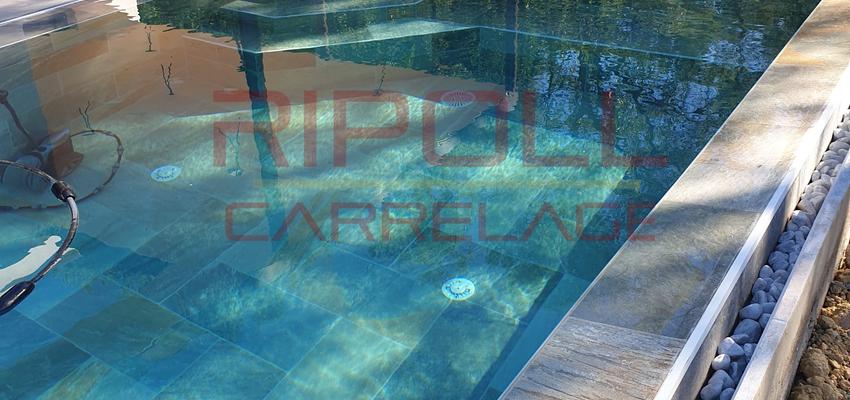 Terraza, Piscina, Porche Estilo contemporaneo Color turquesa, azul cielo, beige  diseñado por David Ripoll Fernandez | Reformista, constructor | Copyright RipollConcept@2024