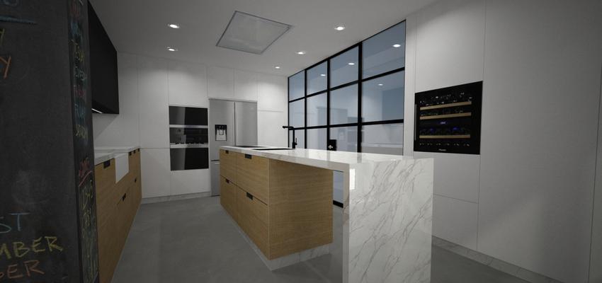 Cocina Estilo moderno Color rojo  diseñado por DISEÑO&ARQUITECTURA | Interiorista | Copyright DISEÑO&ARQUITECTURA