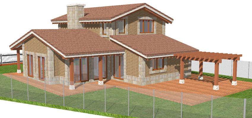 Patio, Exterior, Jardin style contemporaneo color marron, beige, gris  diseñado por César Carlón Arquitecto | Arquitecto 