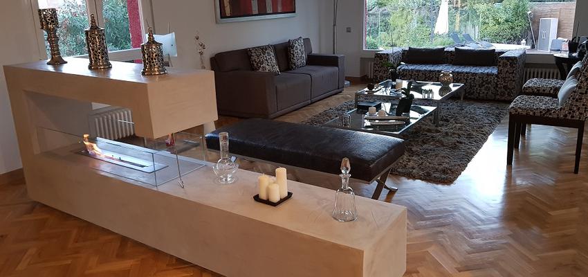 Salon Estilo contemporaneo Color ocre  diseñado por Guillermo Haro | Gremio | Copyright www.proyectosgh.com