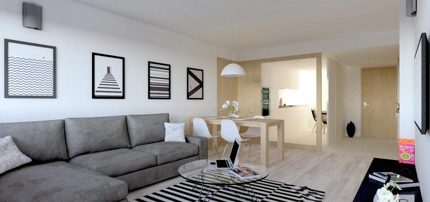 Comedor, Cocina, Salon Estilo contemporaneo Color gris, gris, bronce  diseñado por Luis Sanchez Olivares | Arquitecto 