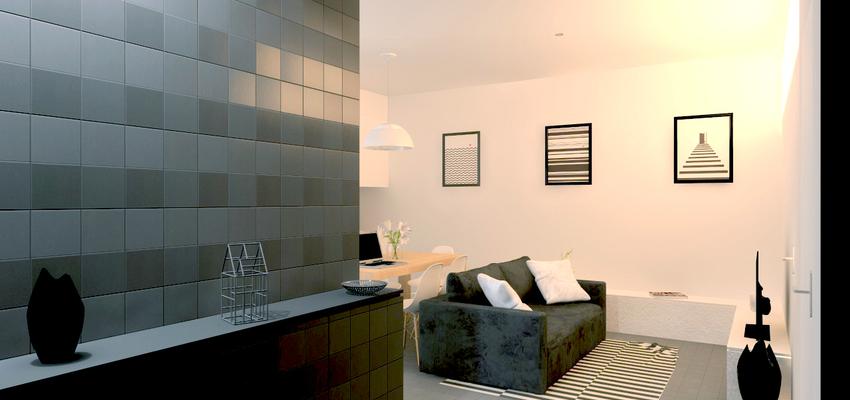 Vestibulo, Salon Estilo contemporaneo Color blanco, gris, gris  diseñado por Luis Sanchez Olivares | Arquitecto 