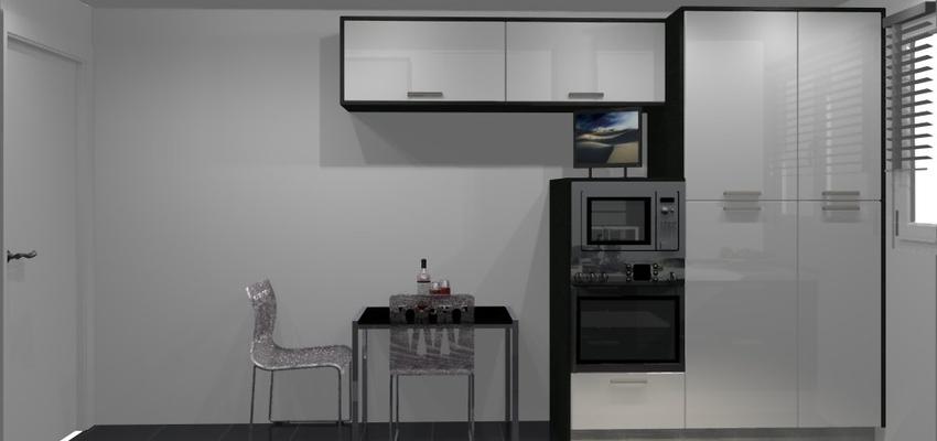 Cocina Estilo moderno Color rojo  diseñado por Reformas Nieto | Gremio 