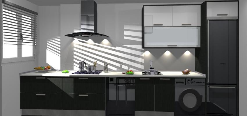 Cocina Estilo moderno Color rojo  diseñado por Reformas Nieto | Gremio 