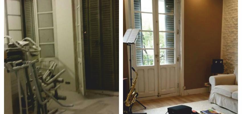 Salon Estilo contemporaneo Color azul oscuro  diseñado por DecoPiso | Gremio 