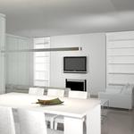 Comedor Estilo contemporaneo Color blanco, gris, gris