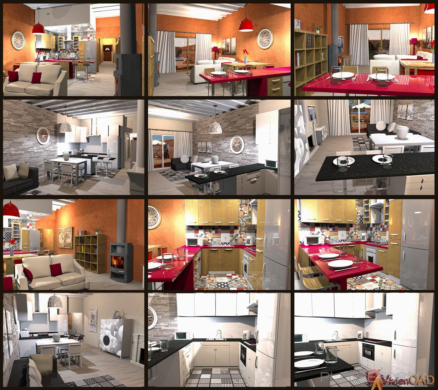 color blanco, gris, gris, negro  diseñado por Begoña López - VivienCAD | Interiorista 