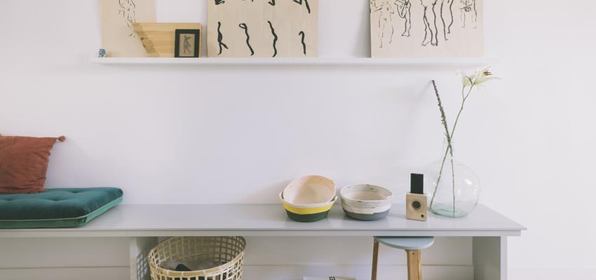 Comedor, Salon Estilo mediterraneo Color blanco, gris  diseñado por Nimú, equipo de diseño | Interiorista | Copyright WWW.NIMU.COM.ES