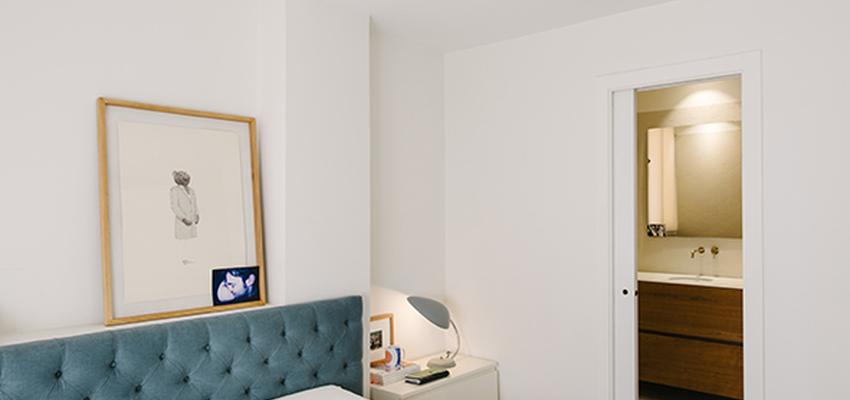 Dormitorio Estilo contemporaneo Color azul oscuro, blanco  diseñado por Nimú, equipo de diseño | Interiorista | Copyright Equipo Nimú