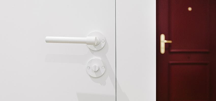 Recibidor Estilo contemporaneo Color rojo, blanco  diseñado por Nimú, equipo de diseño | Interiorista | Copyright Equipo Nimú