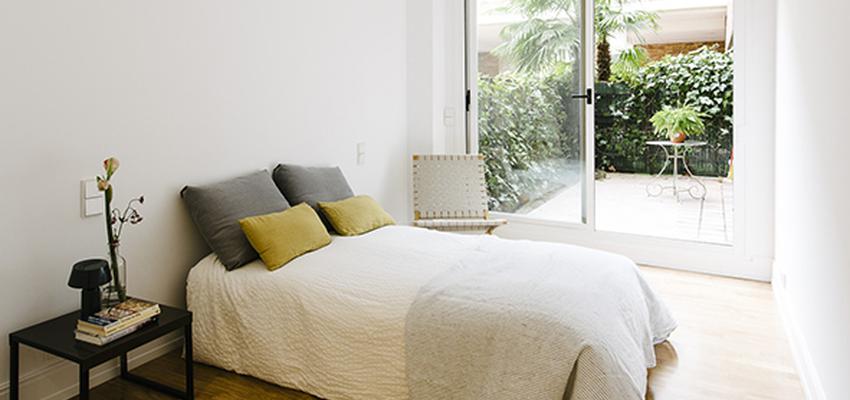 Dormitorio Estilo contemporaneo Color blanco, bronce  diseñado por Nimú, equipo de diseño | Interiorista | Copyright Equipo Nimú