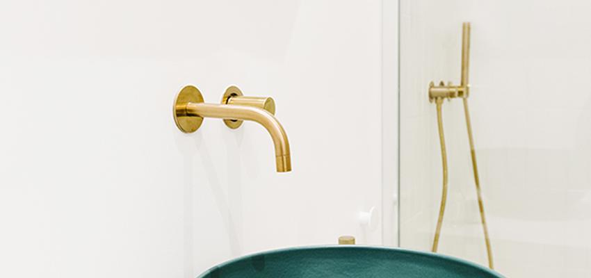 Baño Estilo contemporaneo Color turquesa, blanco  diseñado por Nimú, equipo de diseño | Interiorista | Copyright Equipo Nimú