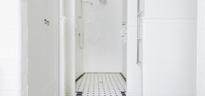 Baño Estilo clasico Color blanco, negro  diseñado por Nimú, equipo de diseño | Interiorista | Copyright Fotos de Nimú, equipo de diseño