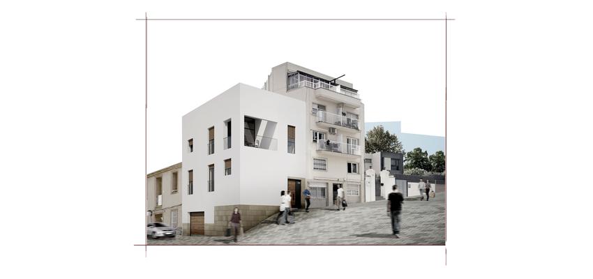 Terraza, Exterior, Loft Estilo mediterraneo Color marron, blanco, dorado  diseñado por La bossa architecture | Arquitecto Técnico 