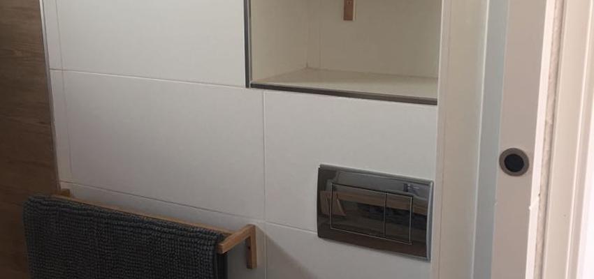 Baño Estilo moderno Color turquesa, azul, azul  diseñado por Obrasa Diseño de interiorismo | Gremio | Copyright SI