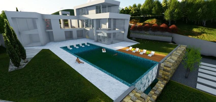 Jardin Estilo moderno Color verde, verde, turquesa  diseñado por Obrasa Diseño de interiorismo | Gremio | Copyright AG STUDIO