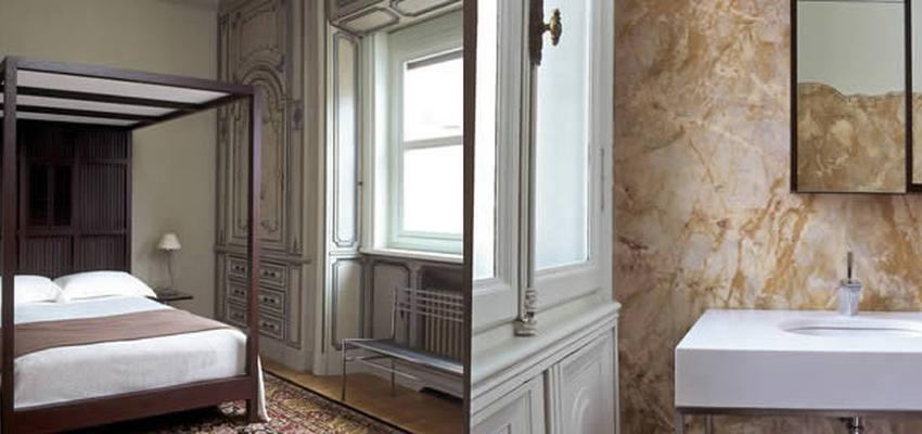 Baño, Dormitorio style contemporaneo color marron, marron, blanco, gris  diseñado por AM arquitectura+diseño | Arquitecto | Copyright Sawaya & Moroni