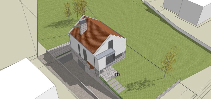 Exterior style contemporaneo color marron, blanco, gris  diseñado por Barallobre y Garrido Arquitectos | Arquitecto 