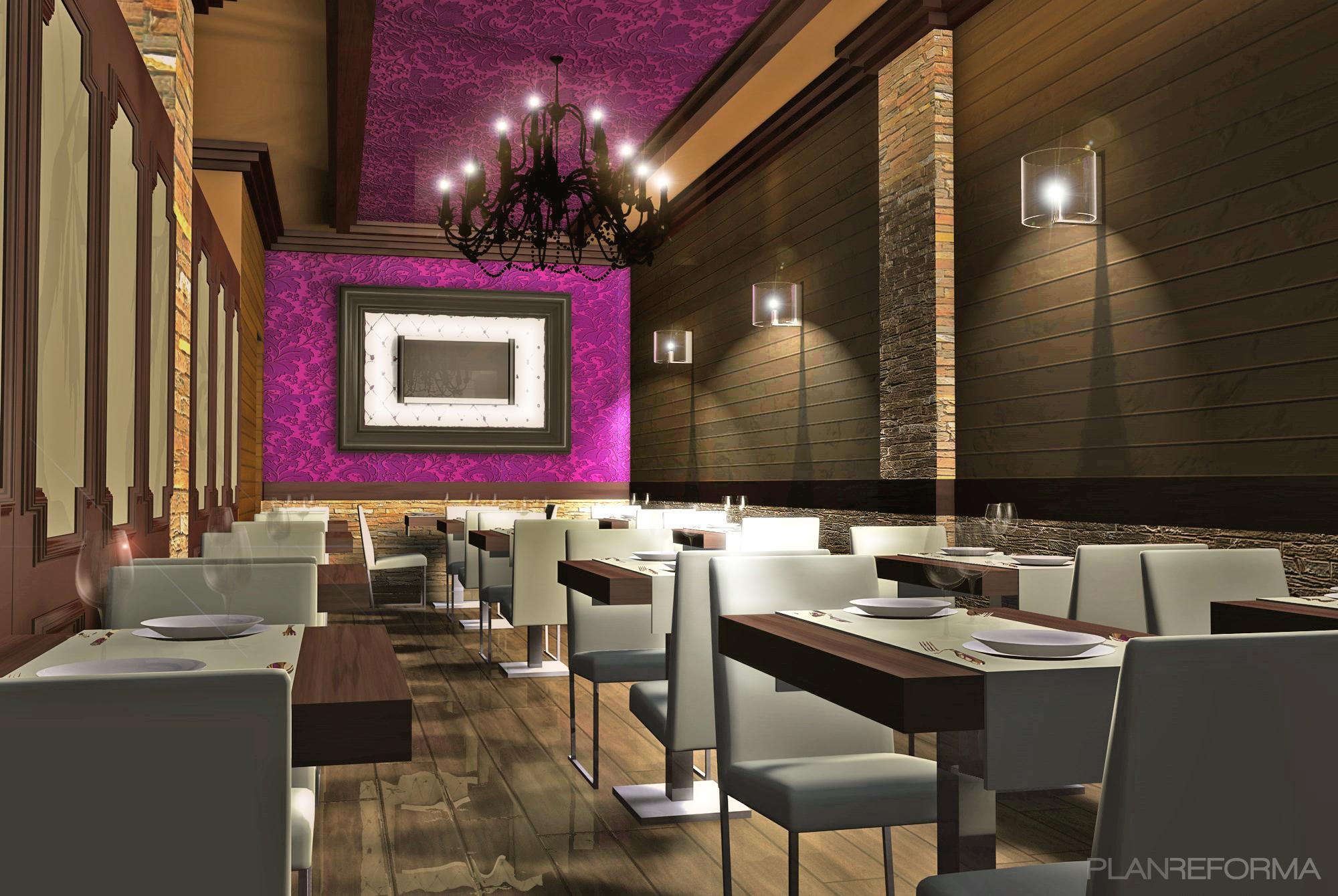 Cafeteria Estilo moderno Color rojo  diseñado por MasQueReforma | Gremio | Copyright Faclami s.l.