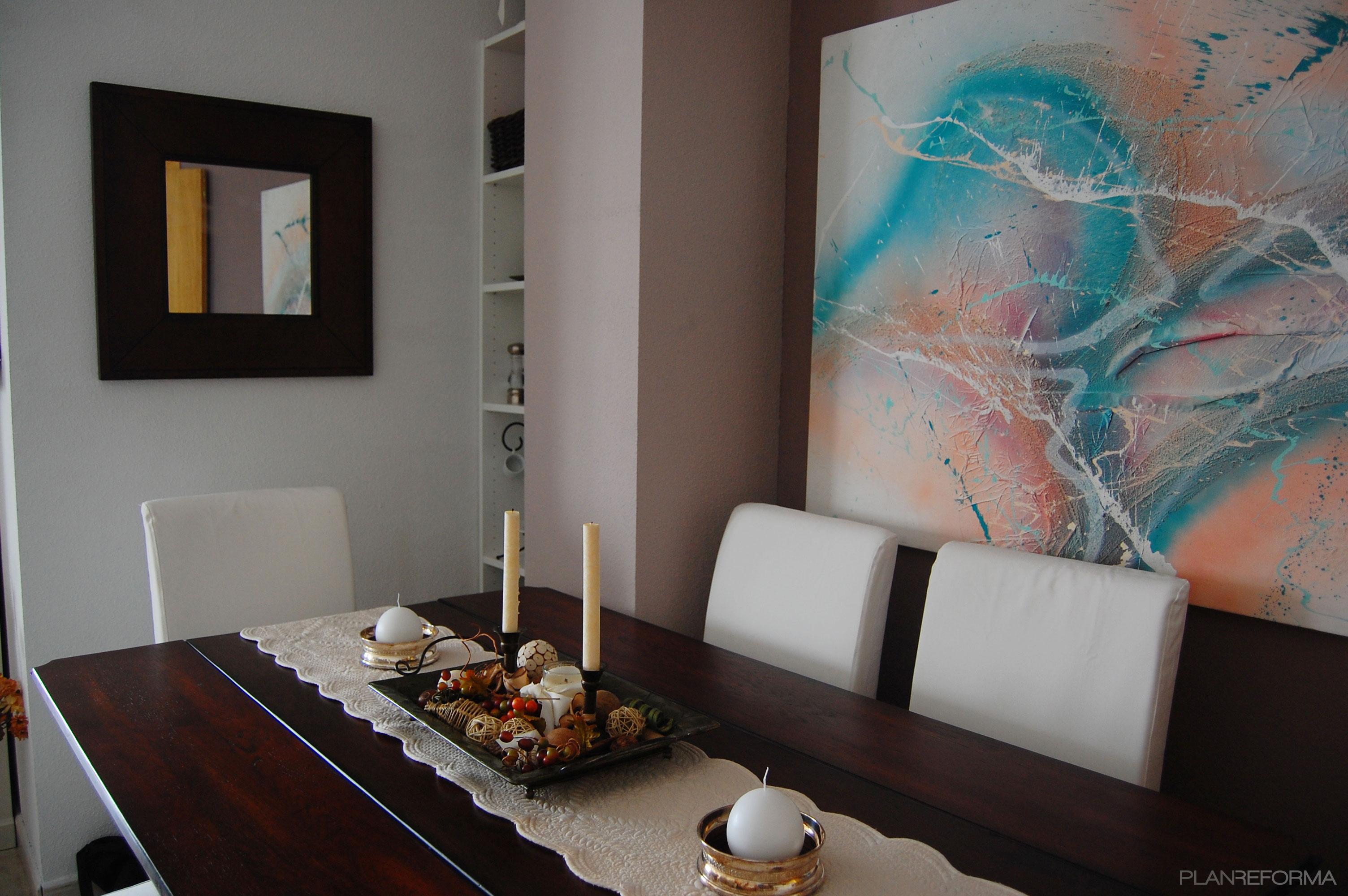 Comedor style clasico color marron, beige, blanco  diseñado por MGC Diseño de Interiores | Interiorista | Copyright Piso en Madrid