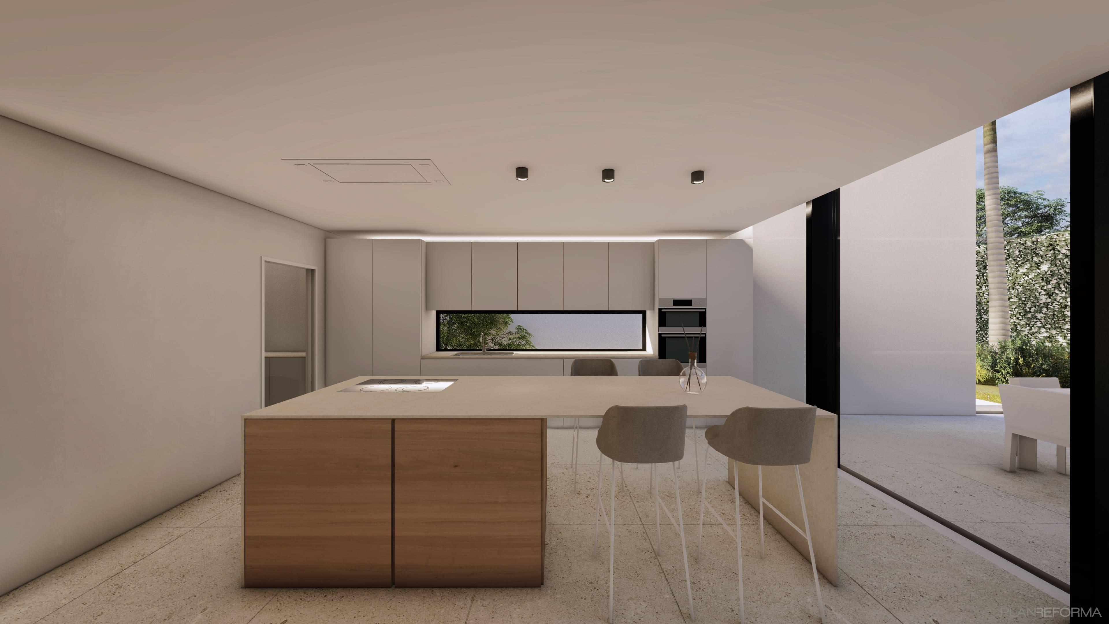 Cocinas Beige Y Marron : Recibidor, Cocina, Lavadero Estilo moderno