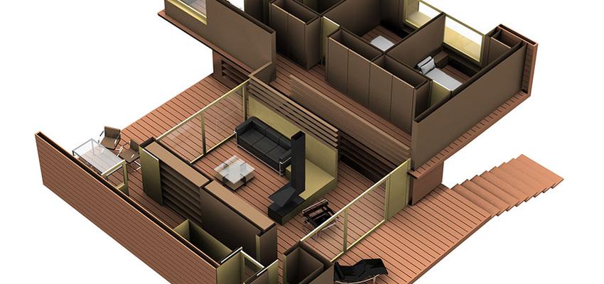 Baño, Dormitorio, Comedor, Cocina, Salon, Escalera style contemporaneo color bronce  diseñado por aaa arquitectura | Arquitecto 