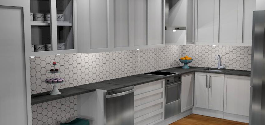 Cocina Estilo moderno Color gris, gris, plateado  diseñado por ATPO | Ingeniero | Copyright ATPO