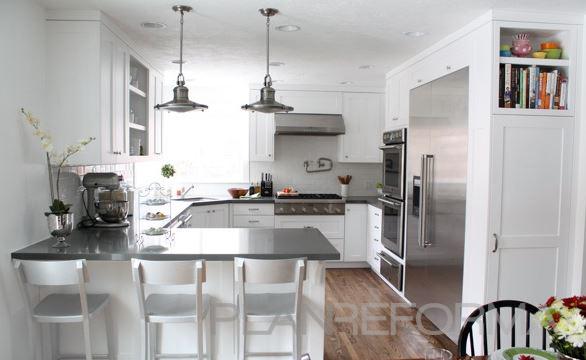 Comedor, Cocina Estilo moderno Color marron, blanco, gris  diseñado por ReformasConEstilo | Gremio 