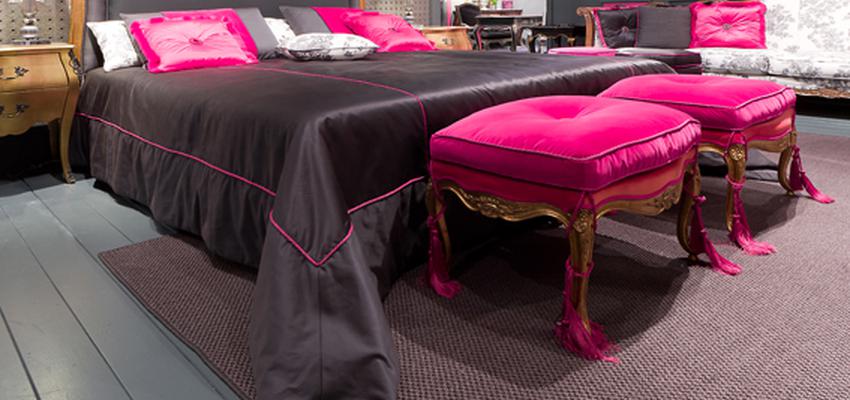 Dormitorio Estilo kitsch Color rosa, rosa, marron, blanco, gris, gris  diseñado por Montse | Decorador 