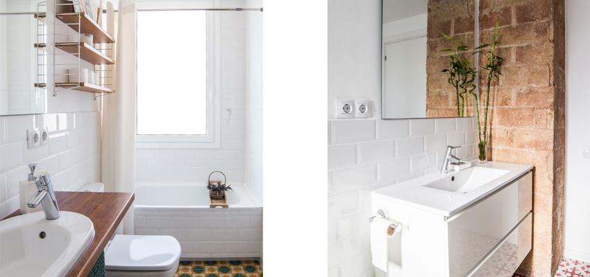 Baño Estilo vintage Color rosa, amarillo, turquesa  diseñado por MADE | Arquitecto | Copyright MADE