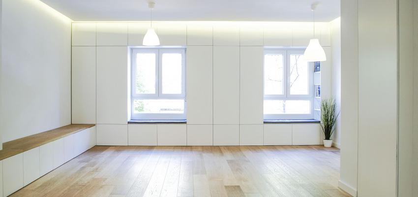 Salon Estilo moderno Color marron, blanco, bronce  diseñado por DonateCaballero Arquitectos | Arquitecto 