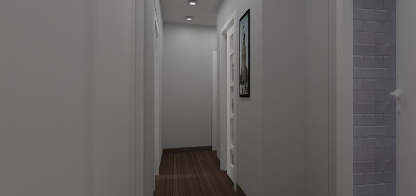 Pasillo Estilo moderno Color marron, blanco  diseñado por Hadiseh | Interiorista | Copyright Hadiseh