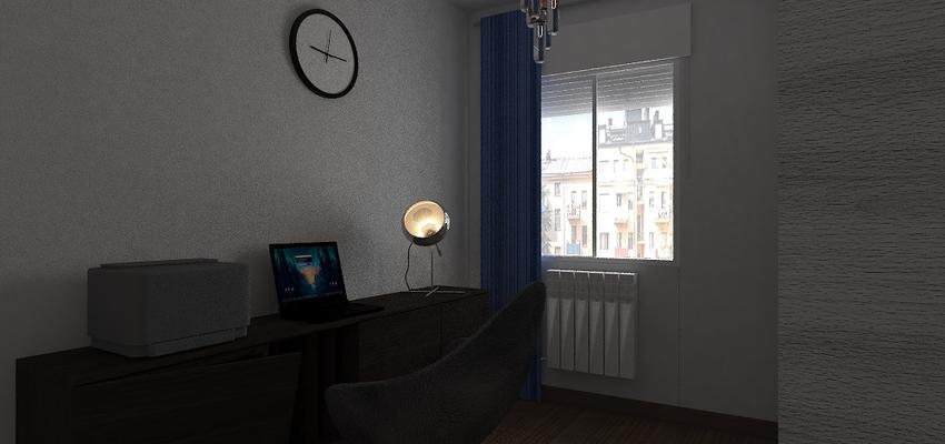 Oficina Estilo moderno Color marron, blanco, gris  diseñado por Hadiseh | Interiorista | Copyright Hadiseh