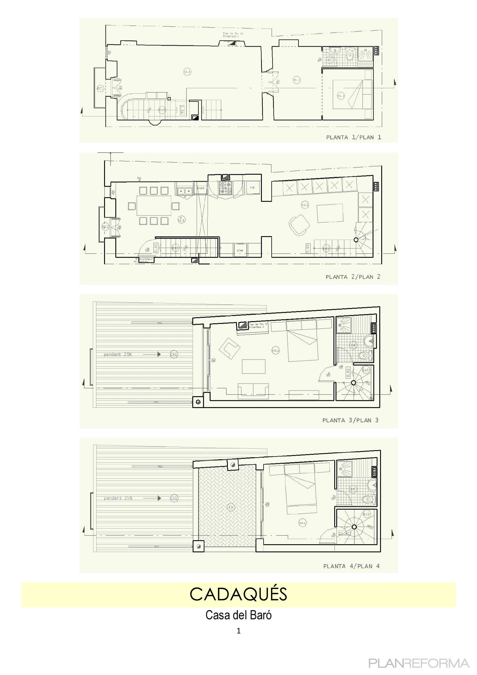 Loft Estilo rustico Color azul, blanco, gris, gris, negro  diseñado por Lluïsa Arranz | Arquitecto Técnico | Copyright Los dibujos son de mi propiedad.