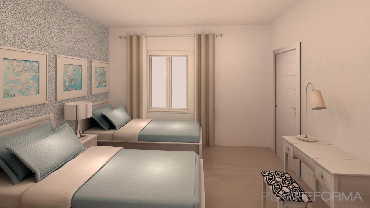 Dormitorio Estilo contemporaneo Color azul oscuro, beige, blanco  diseñado por BR&C arquitectos | Arquitecto 