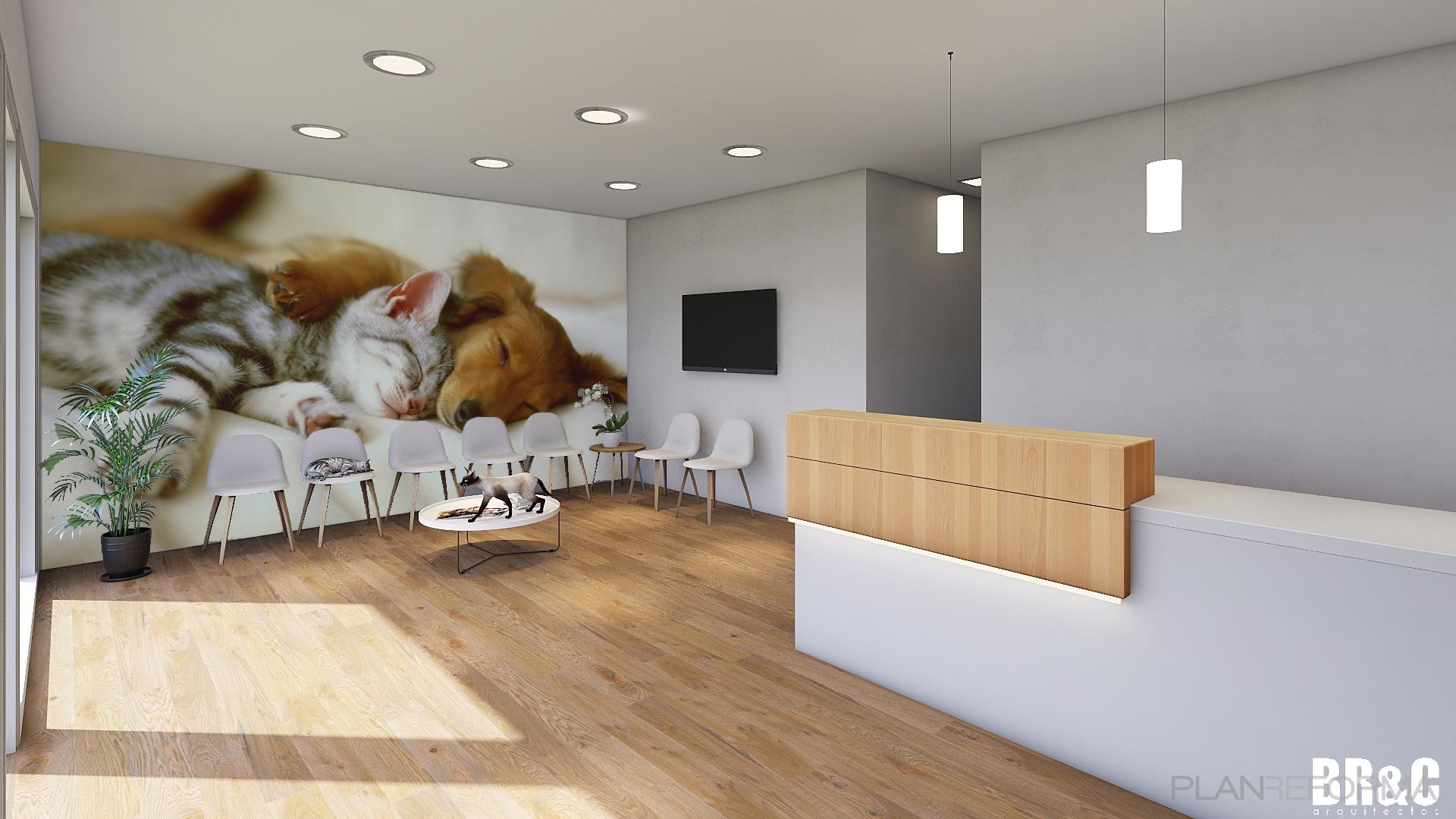 Vestibulo, Oficina, Tienda Estilo moderno Color beige, marron, blanco  diseñado por BR&C arquitectos | Arquitecto | Copyright BR&C arquitectos