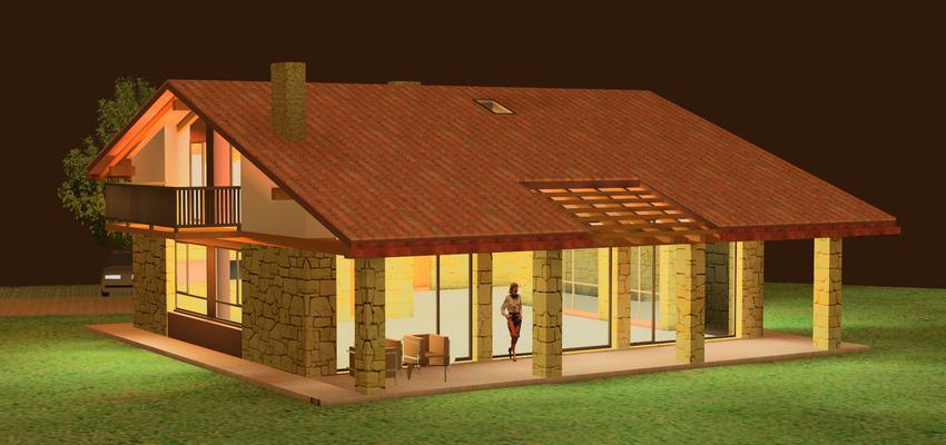 Porche, Exterior Estilo rustico Color marron, blanco, bronce  diseñado por BR&C arquitectos | Arquitecto 