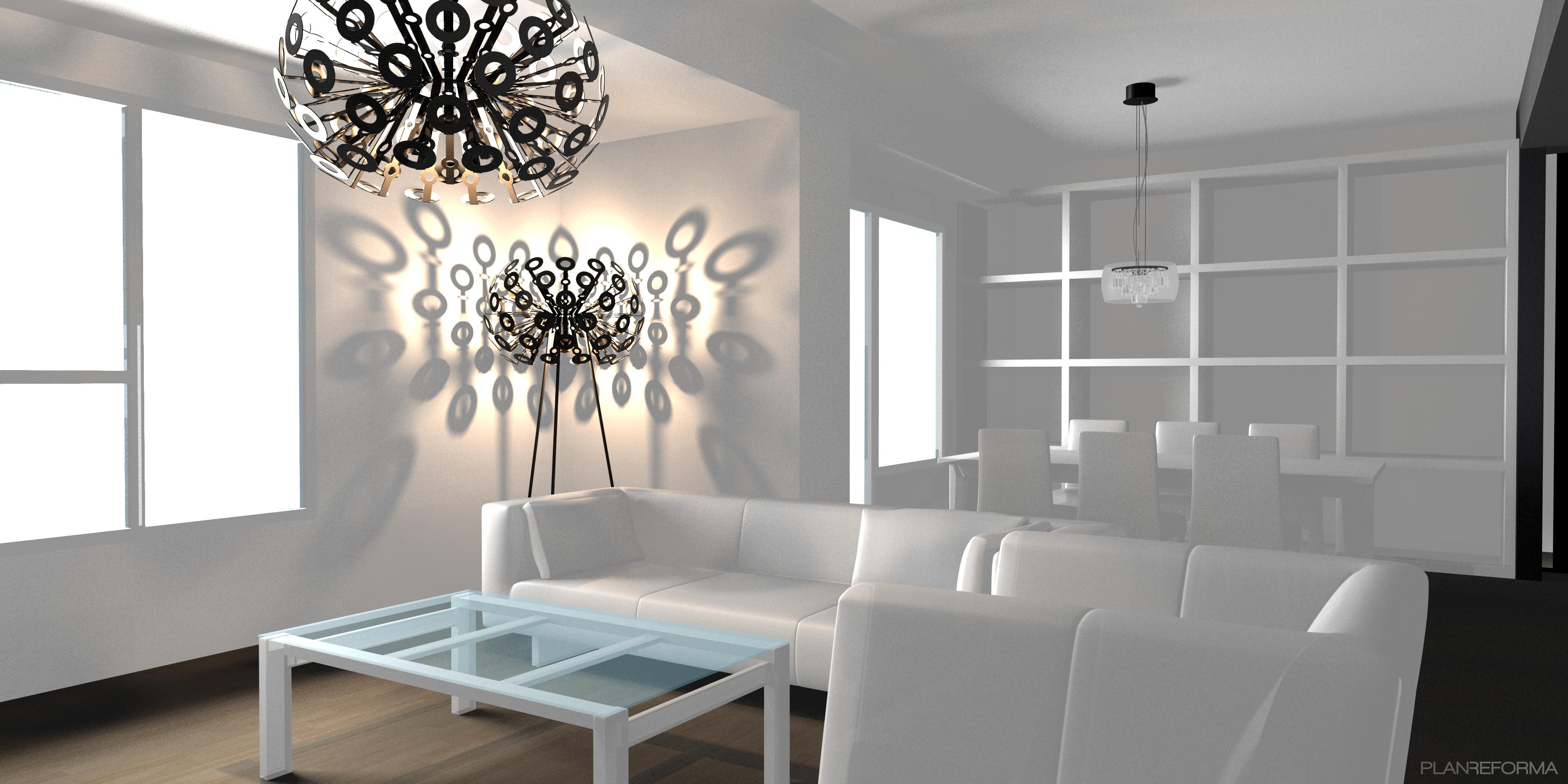 Comedor, Salon style contemporaneo color blanco, negro  diseñado por Miguel Ángel López | Arquitecto 