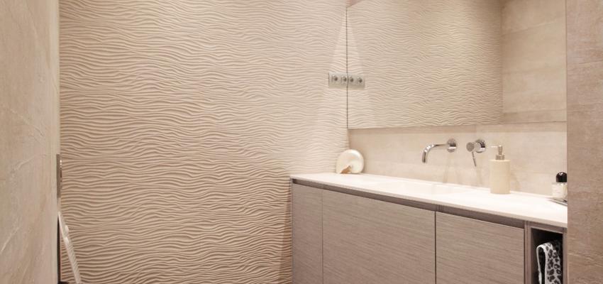 Baño Estilo moderno Color beige, beige, marron  diseñado por Xabier | Gremio | Copyright Xabier