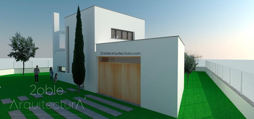 Terraza, Exterior, Jardin Estilo moderno Color verde  diseñado por 2oble ArquitecturA® (eco-arquitectura emocional) | Gremio | Copyright 2oble ArquitecturA®