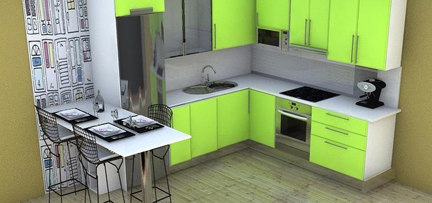 Cocina style contemporaneo color verde, beige, blanco  diseñado por refor+ | Arquitecto 