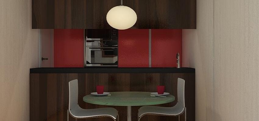 Comedor, Cocina style contemporaneo color rojo, marron, negro  diseñado por refor+ | Arquitecto 
