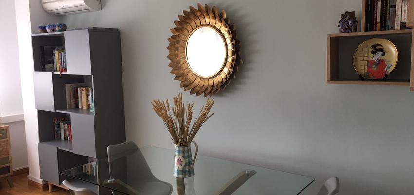 Salon Estilo contemporaneo Color verde, gris  diseñado por Pintores Juan Jimenez | Gremio | Copyright Pintores Juan Jimenez