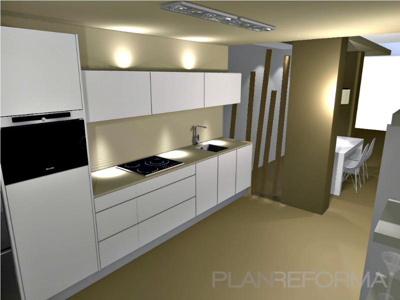 Cocina style contemporaneo color beige, blanco, negro  diseñado por eclectik interiorismo | Interiorista 