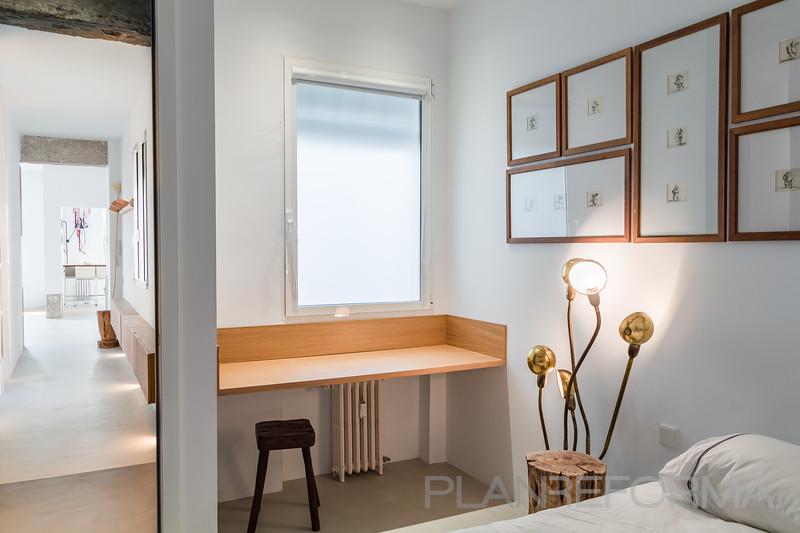 Dormitorio Estilo moderno Color marron, blanco, gris