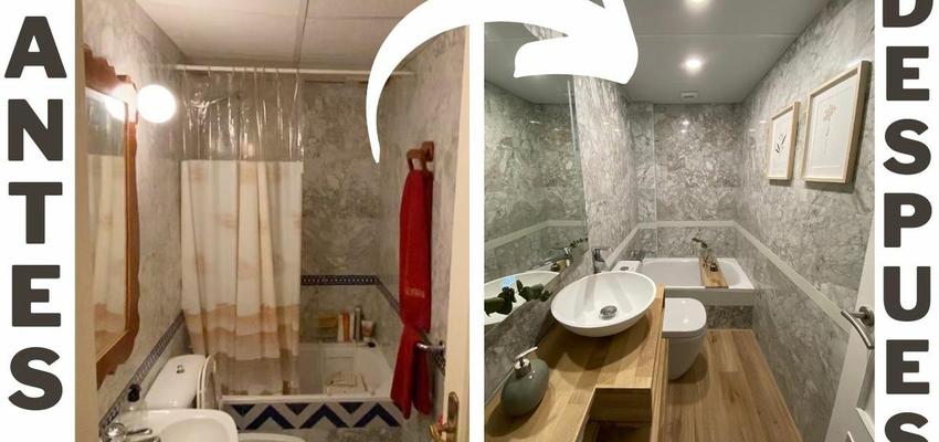 Baño Estilo moderno Color marron, ocre, blanco  diseñado por Manuel | Reformista, constructor 