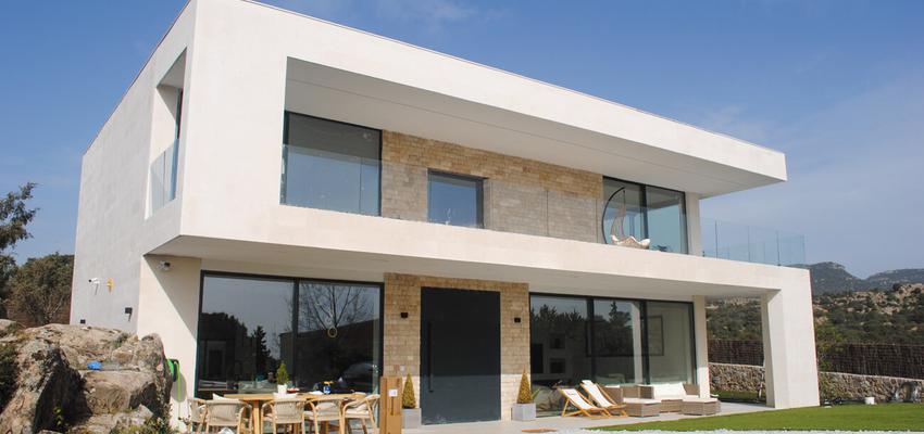 Exterior Estilo vanguardista Color verde, gris  diseñado por EDIFICACIA ARQUITECTURA SLP | Arquitecto | Copyright sí