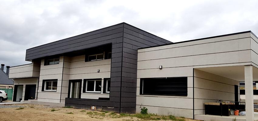 Exterior Estilo vanguardista Color verde, gris  diseñado por EDIFICACIA ARQUITECTURA SLP | Arquitecto | Copyright sí