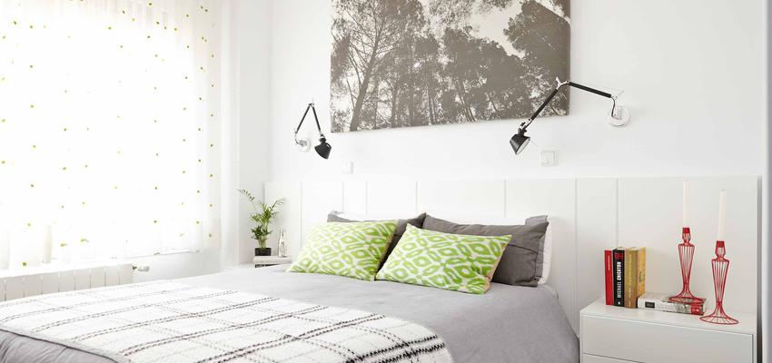 Dormitorio style moderno color beige, blanco, gris  diseñado por itta estudio | Interiorista 